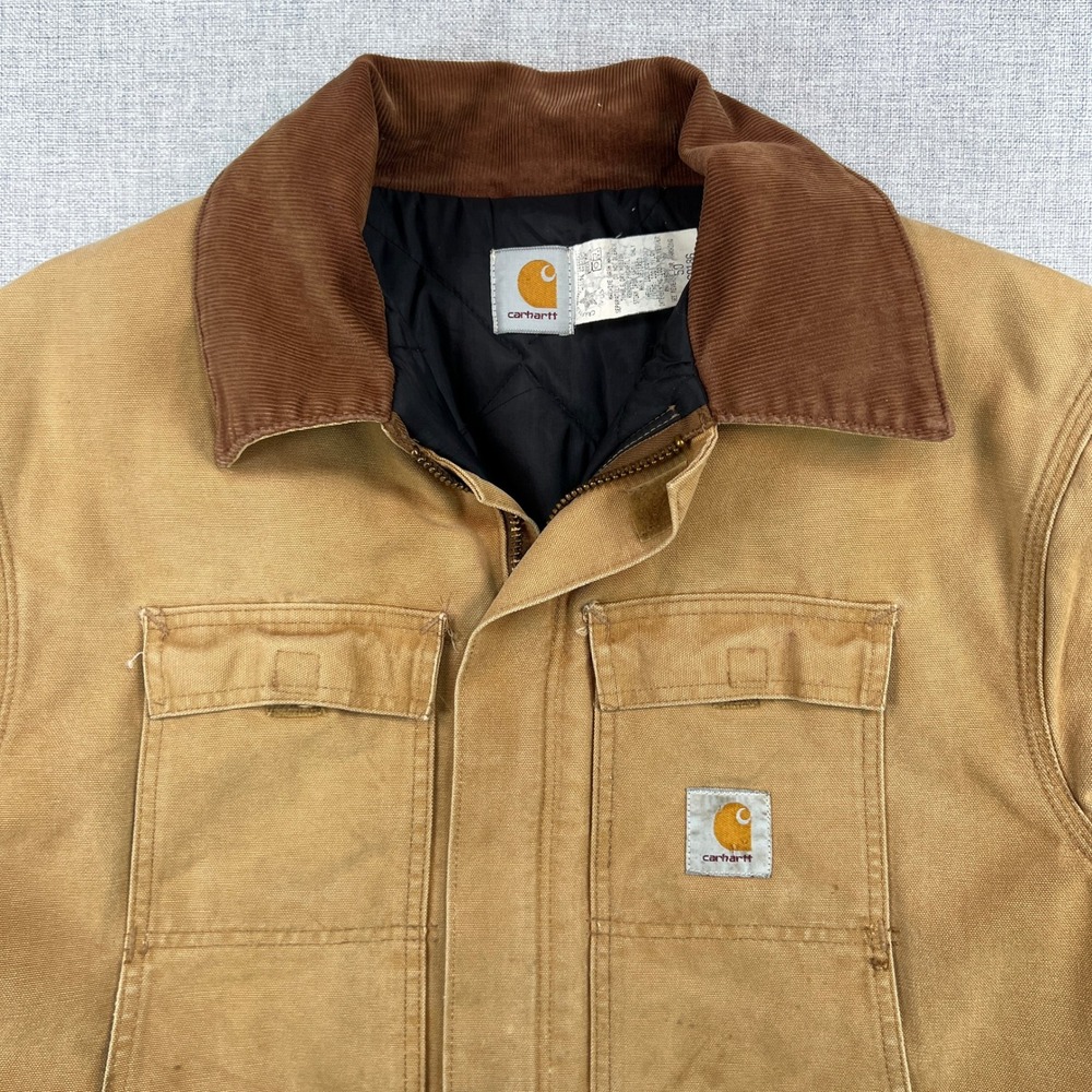 Vintage 90s Carhartt CQ186 Brown Mens 50 XXL Arctic Quilt Lined Jacket USA Made - Picture 2 of 16